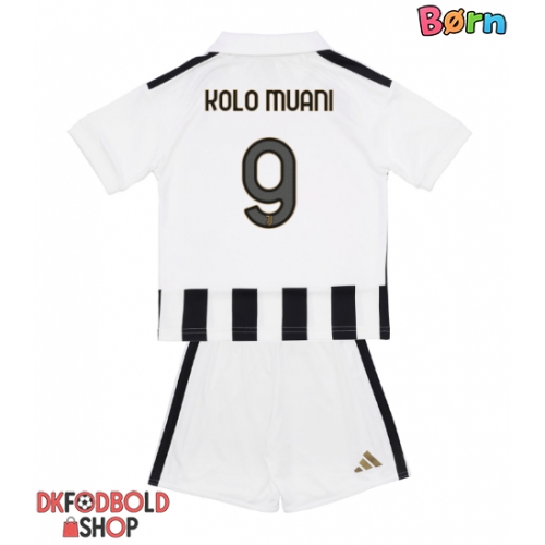Juventus Randal Kolo Muani #9 Hjemmebanesæt Børn 2026-27 Kort ærmer (+ korte bukser)